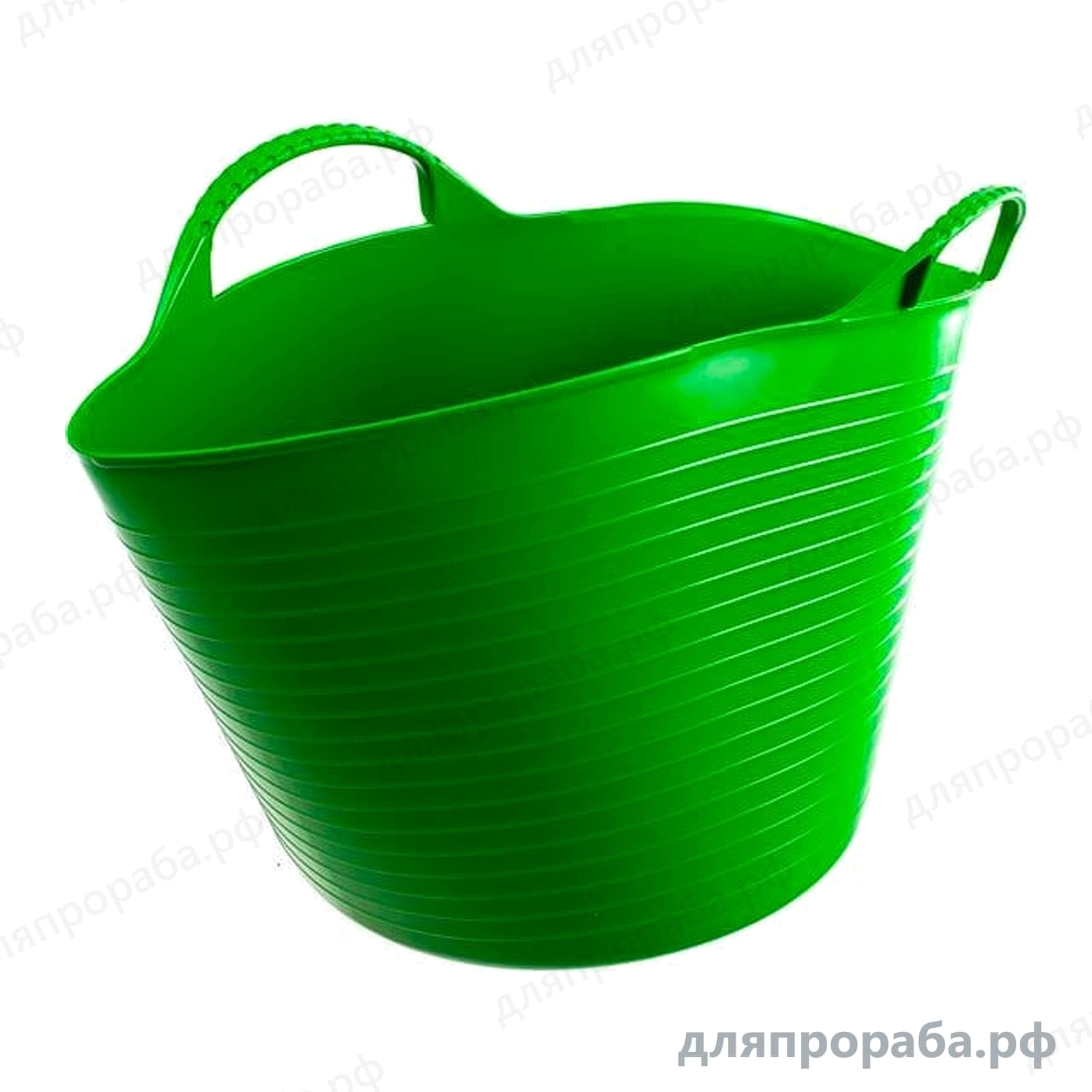 Гибкое сверхпрочное ведро 14 л зелёное СИБРТЕХ 67501