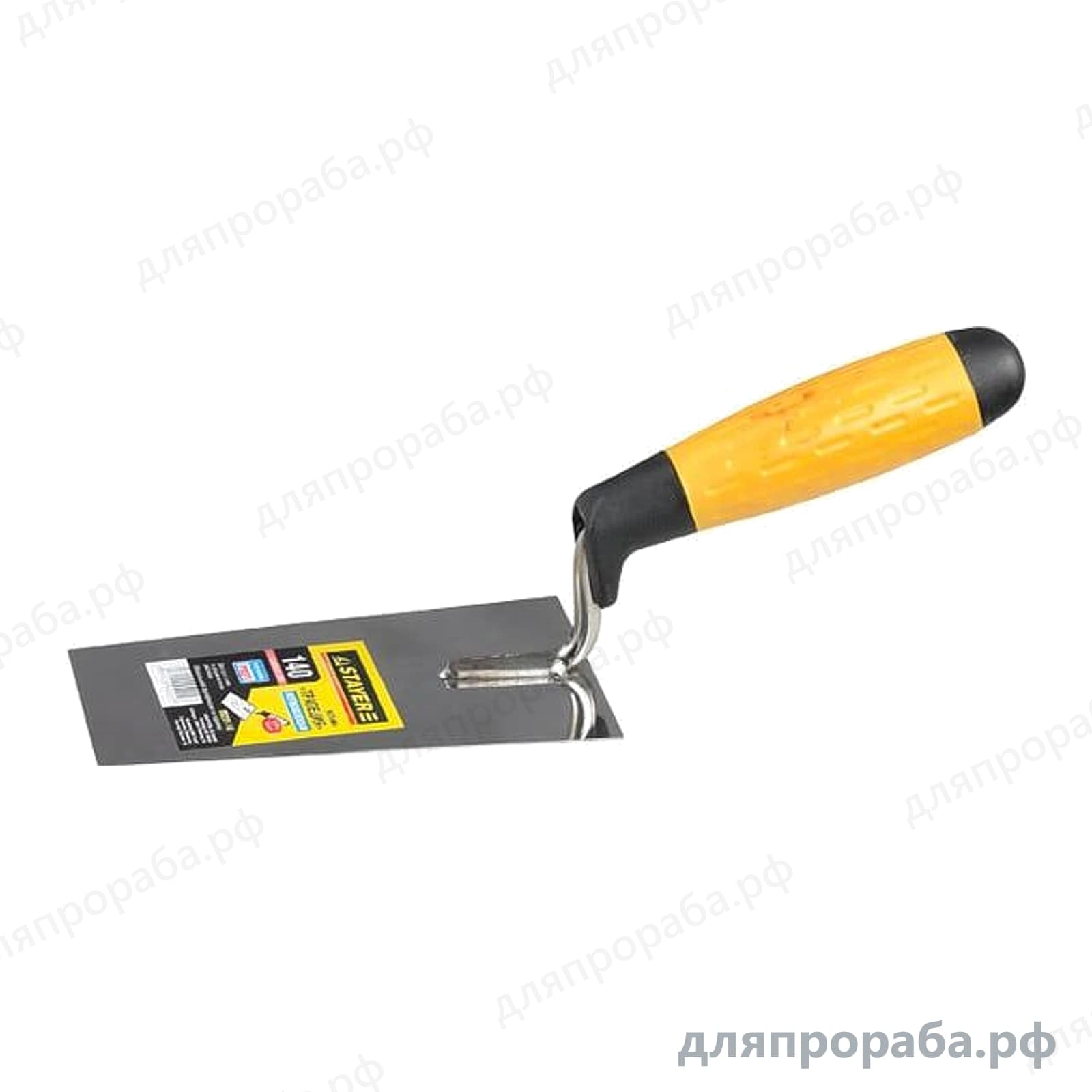 Кельма STAYER Professional трапеция, нерж. полотно, 2-х комп. рукоятка, 140 мм 08291-14