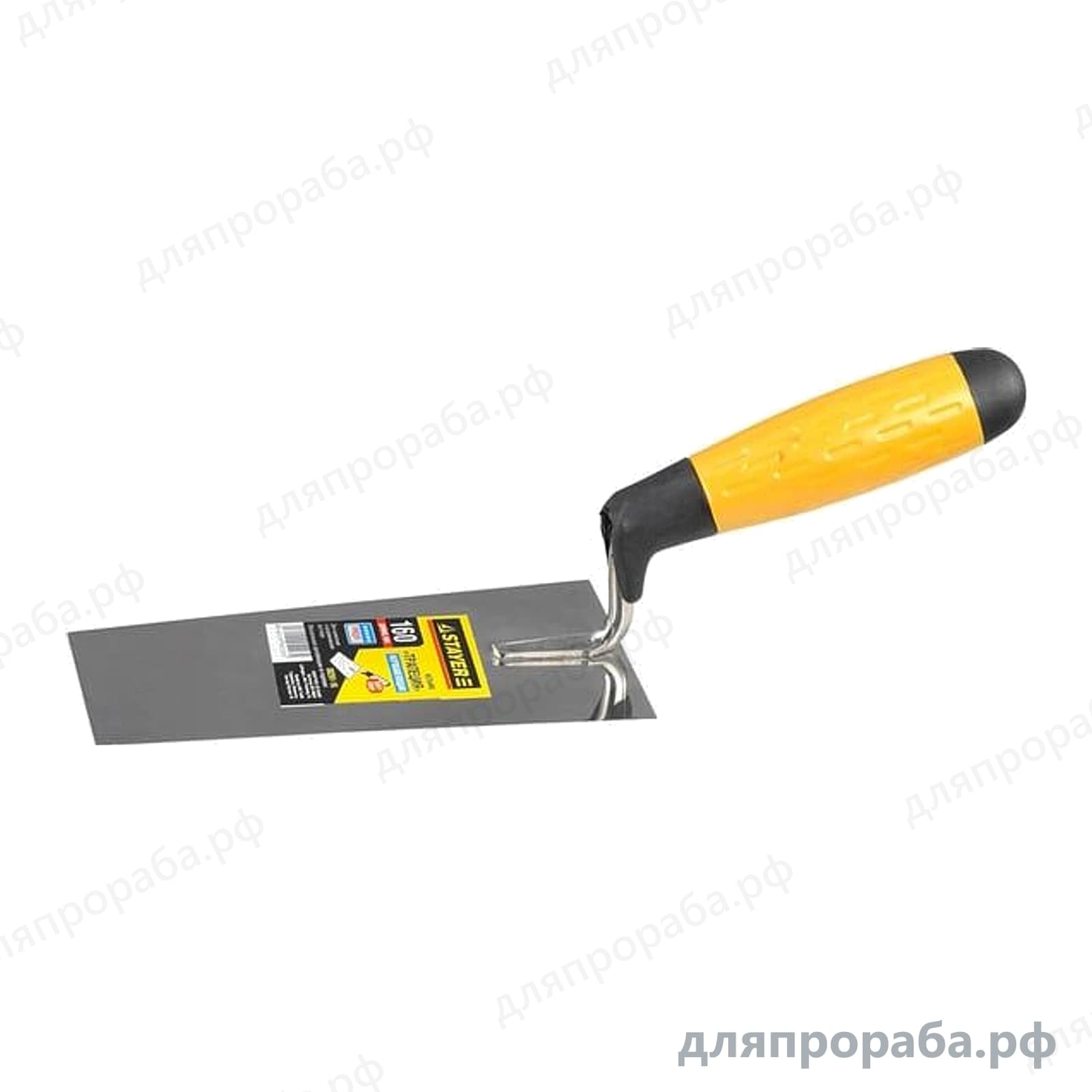 Кельма STAYER Professional трапеция, нерж. полотно, 2-х комп. рукоятка, 160 мм 08291-16