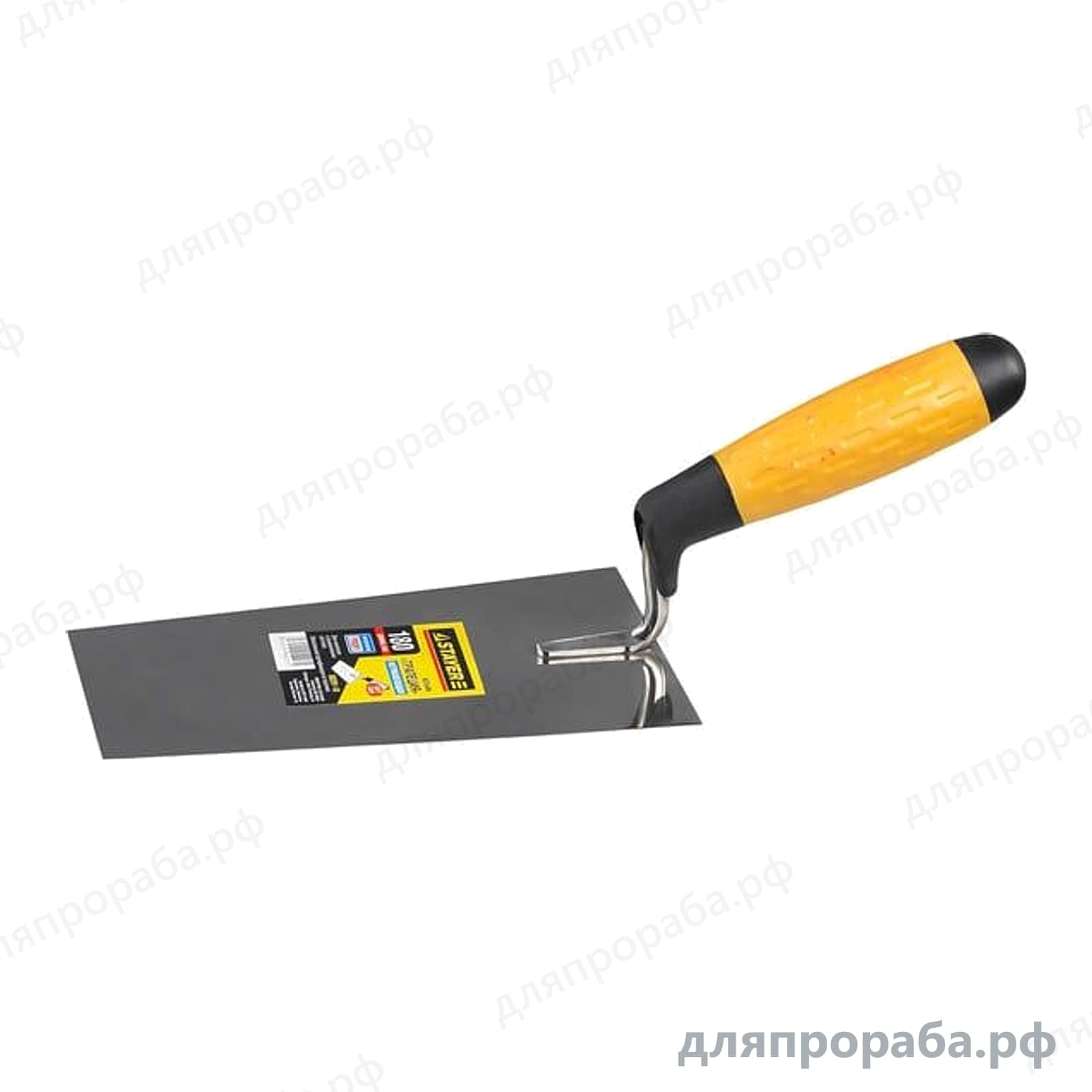 Кельма STAYER Professional трапеция, нерж. полотно, 2-х комп. рукоятка, 180 мм 08291-18