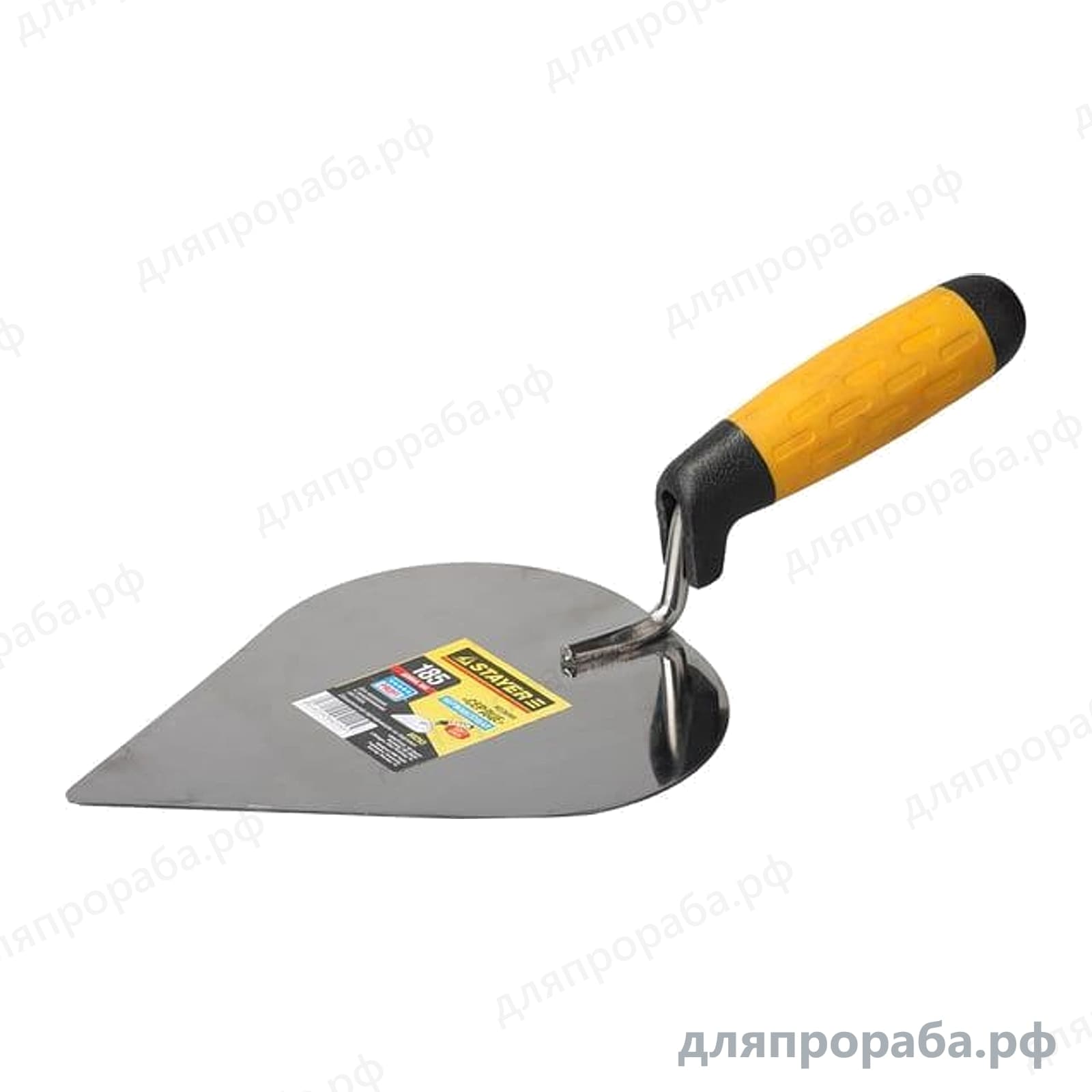 Кельма STAYER Professional сердце, нерж. полотно, 2-х комп. рукоятка, 185x150 мм 08293