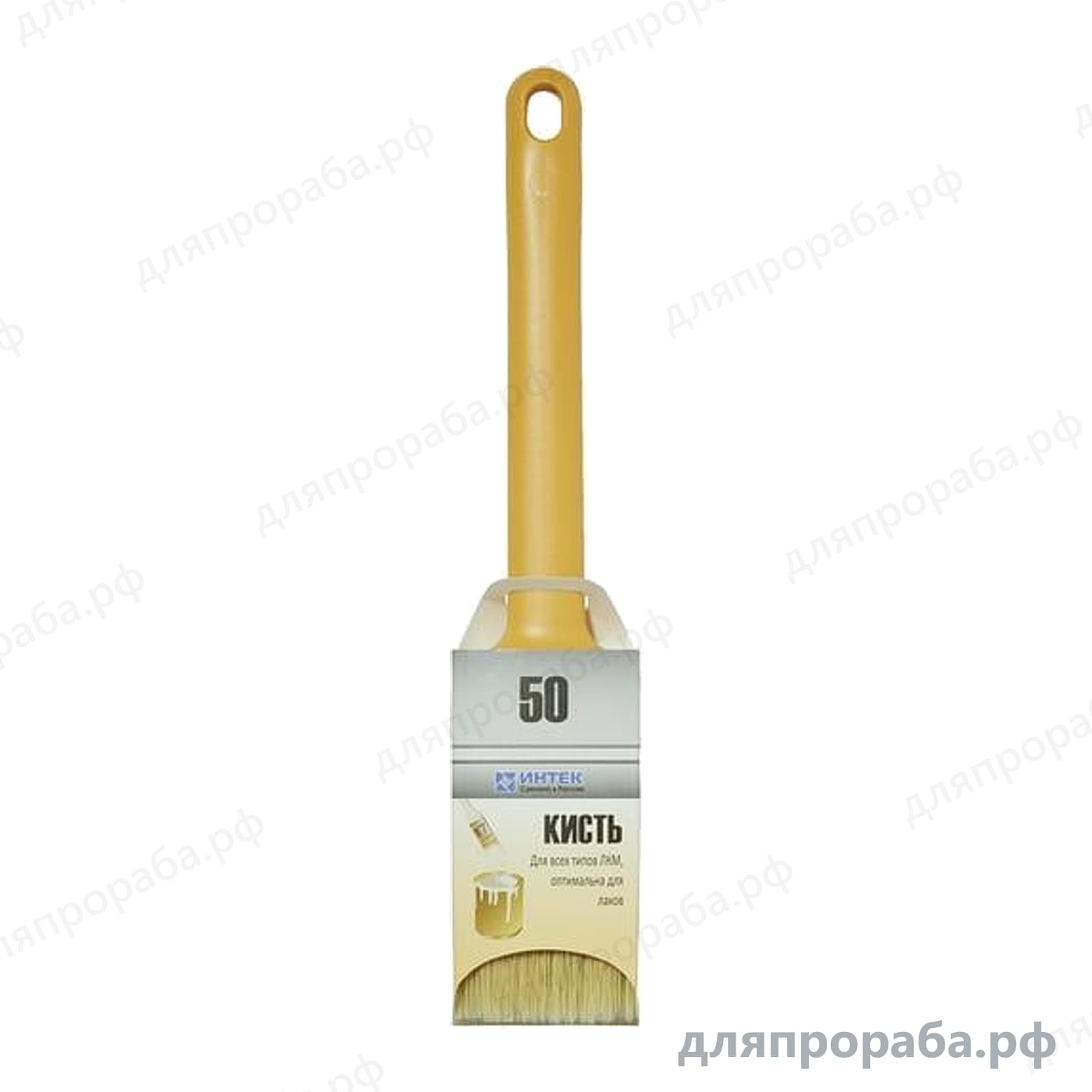 Кисть для лаков ИНТЕК 50 мм 10502-50