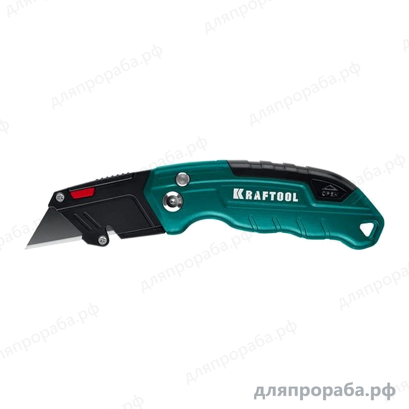 Компактный складной нож с трапециевидным лезвием KRAFTOOL Helfer A24 09242