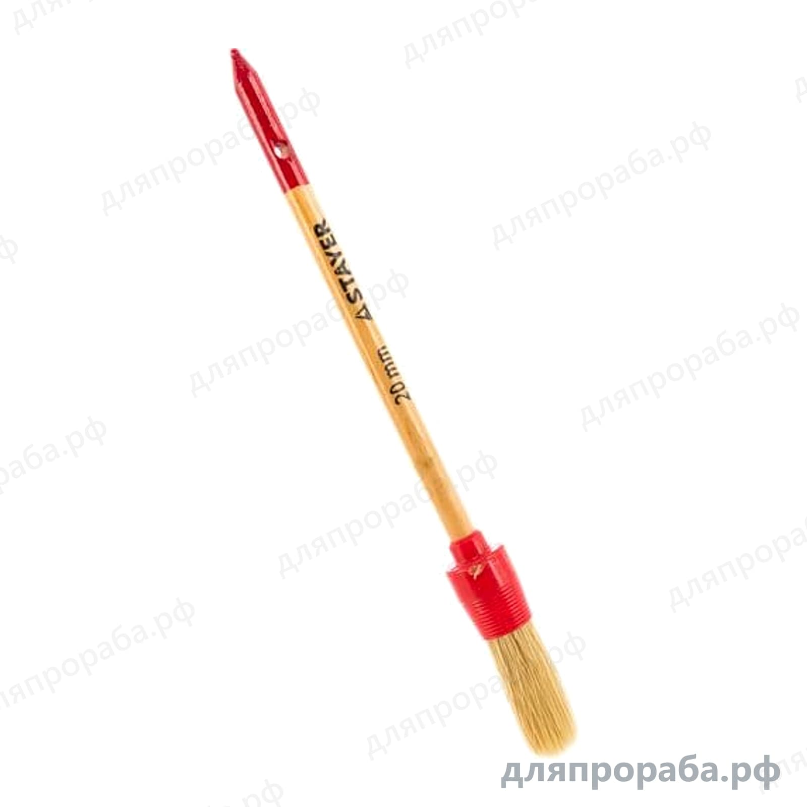 Круглая кисть STAYER UNIVERSAL-STANDART натуральная щетина 20 мм 0141-20
