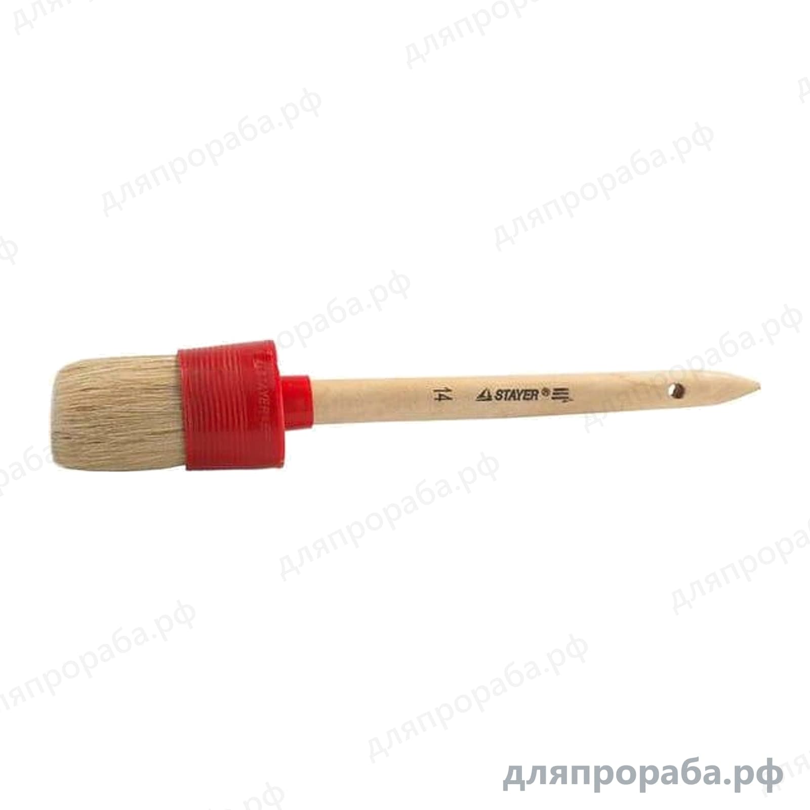 Круглая кисть STAYER UNIVERSAL-STANDART натуральная щетина 25 мм 0141-25