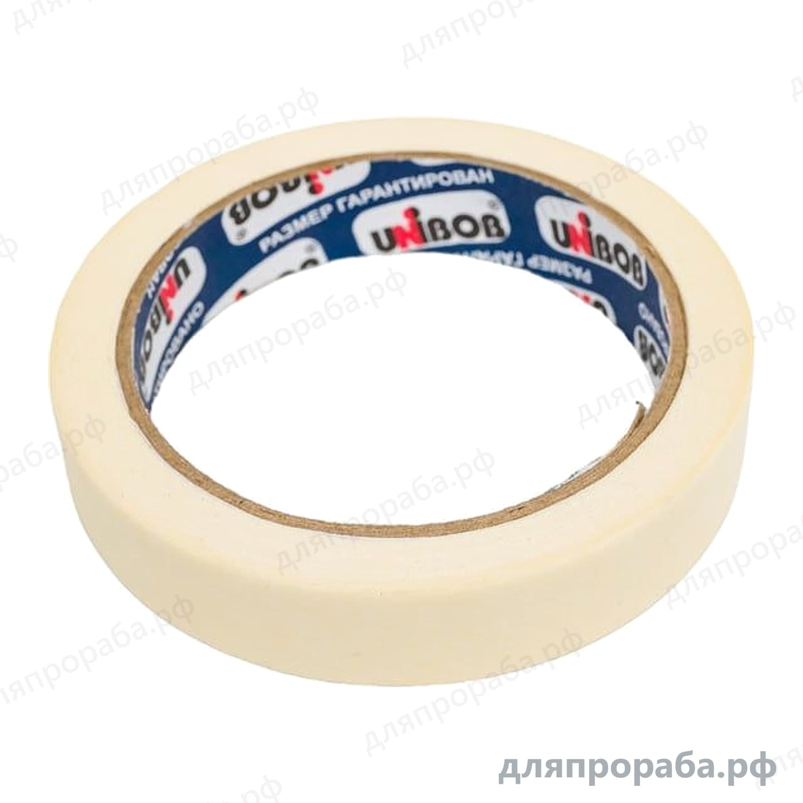 Малярная клейкая лента 19 мм х 25 м UNIBOB 214976