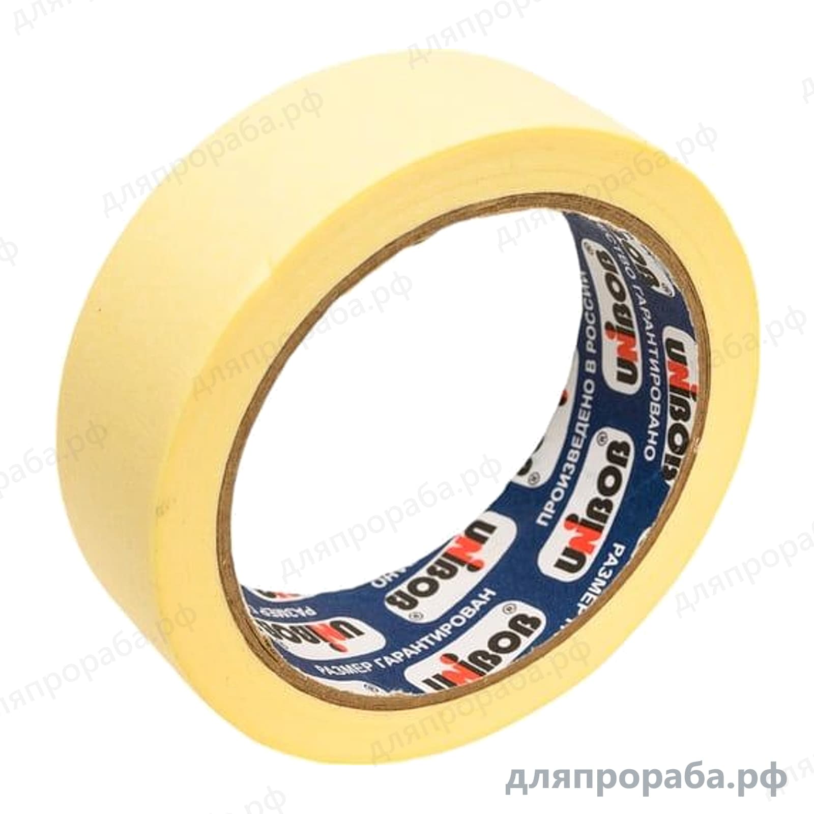 Малярная клейкая лента 30 мм х 25 м UNIBOB 214978