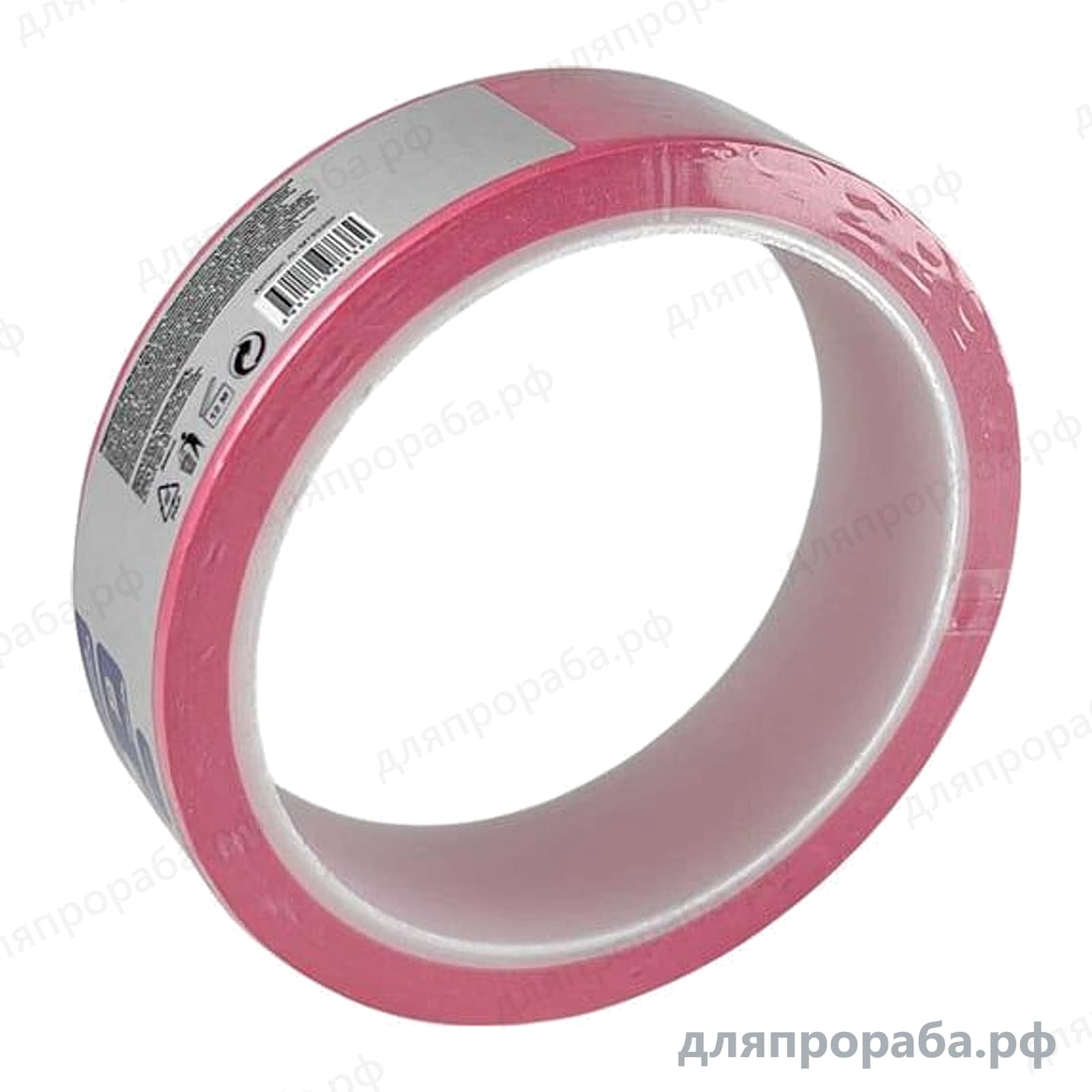 Малярная лента для деликатных поверхностей розовая 25 мм х 50 м Alvar AL-MT2550P