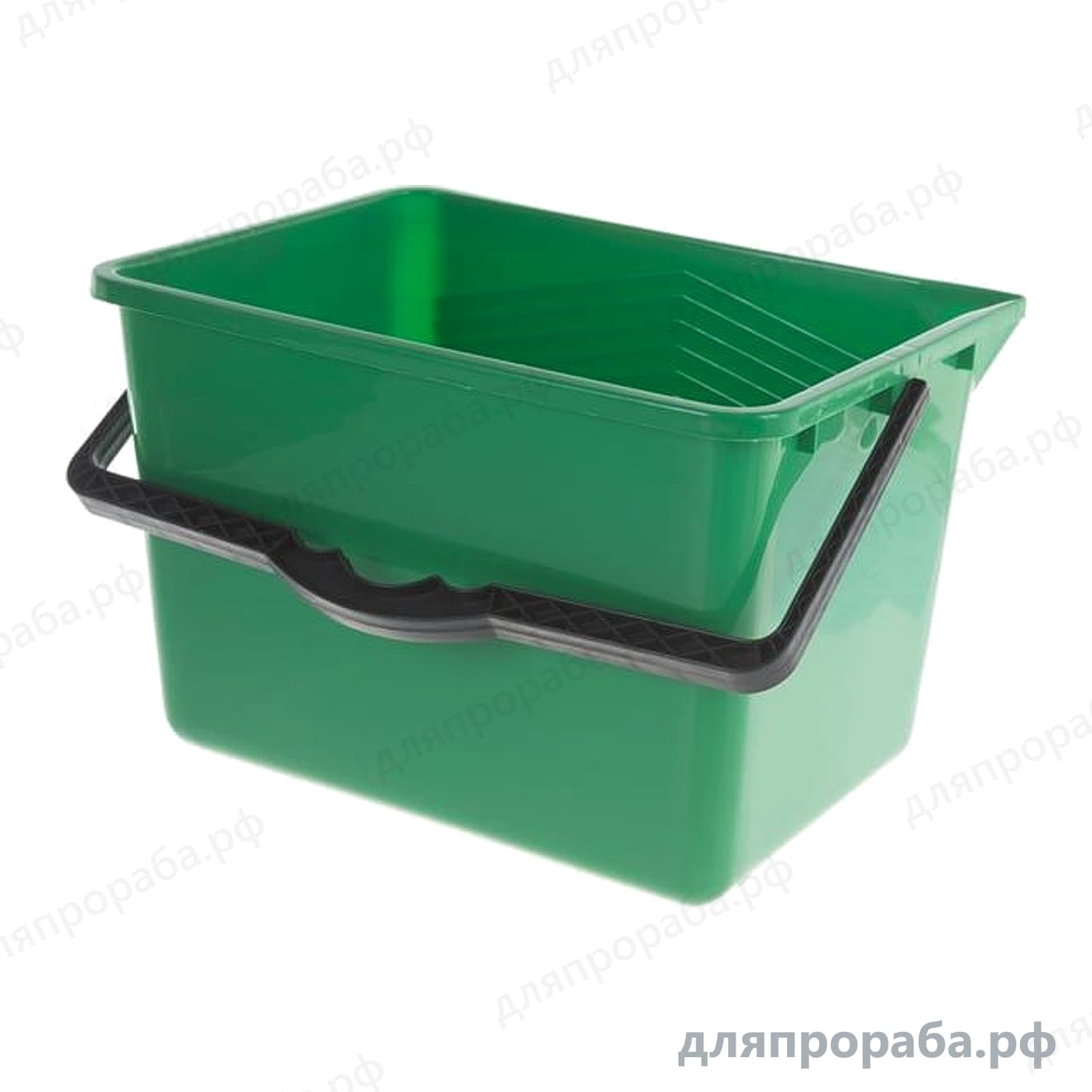 Малярное пластмассовое прямоугольное ведро 14 л СИБРТЕХ 81405