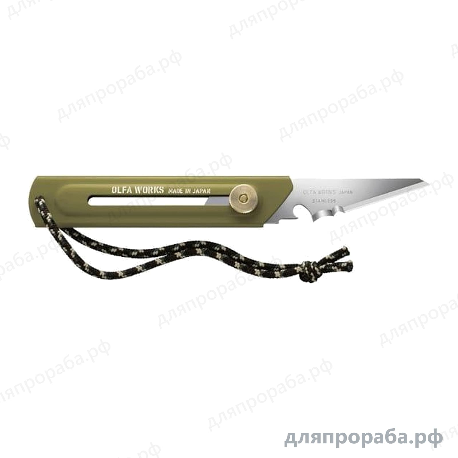 Многоцелевой нож со сменным лезвием OLFA Works BK1 BushCraft OW-BK1-OD