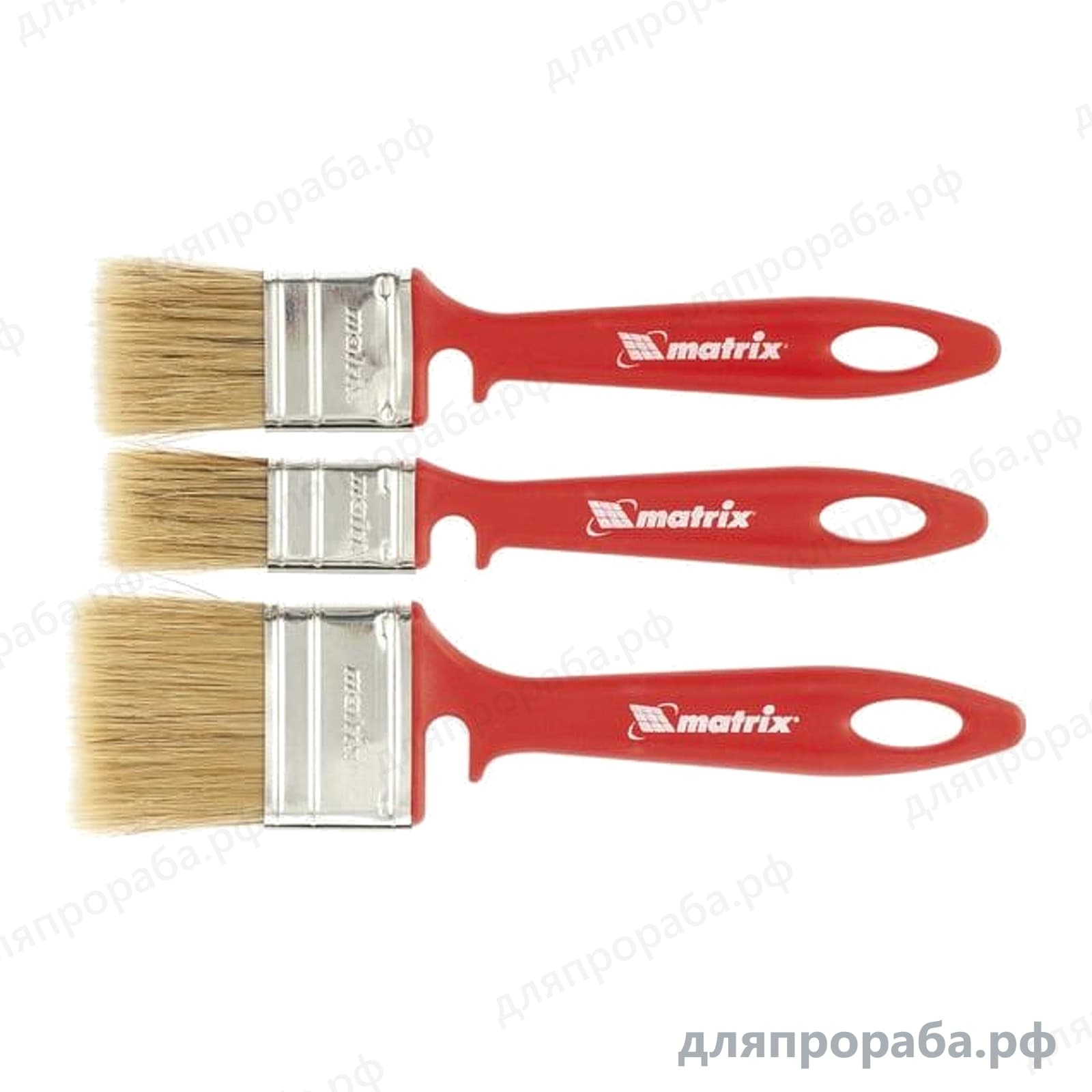 Набор кистей Эмали MATRIX Color Line 25/35/50 мм 3 шт 83355
