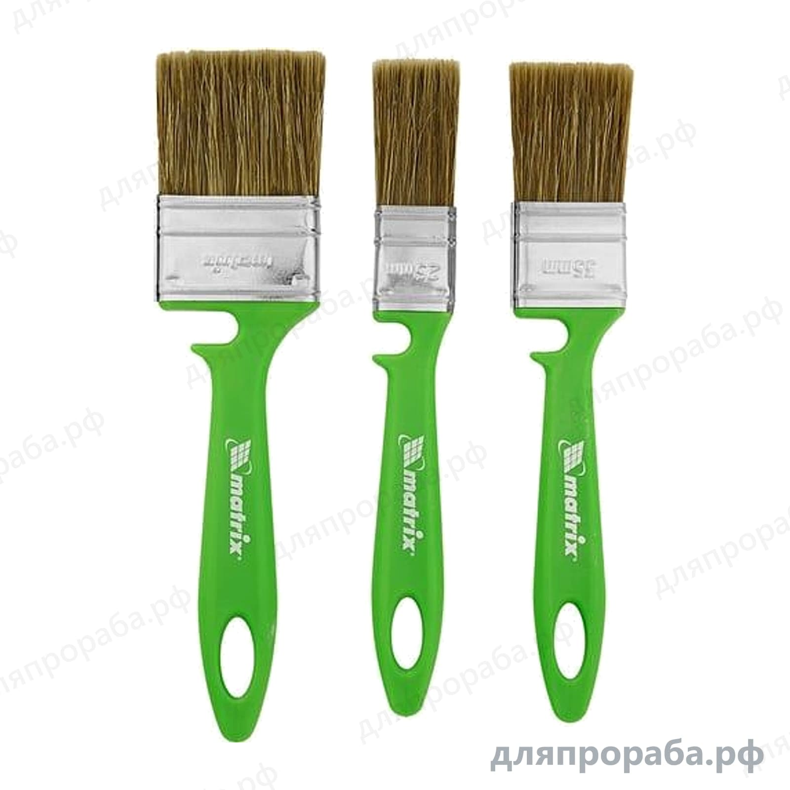 Набор кистей Работы по дереву MATRIX Color Line 25/35/50 мм 3 шт 83379