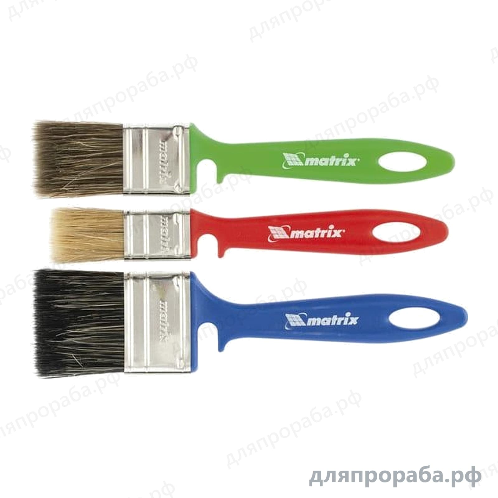Набор кистей Универсальный MATRIX Color Line 25/35/50 мм 3 шт 83399