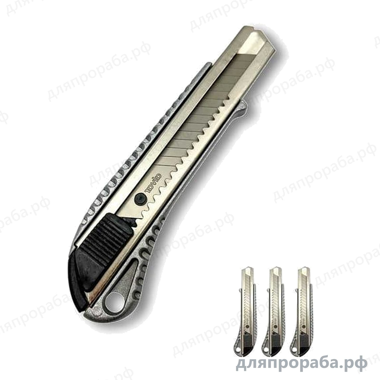 Нож малярный металлический комплект 3 шт 18 мм Alvar AL-K1806A_3