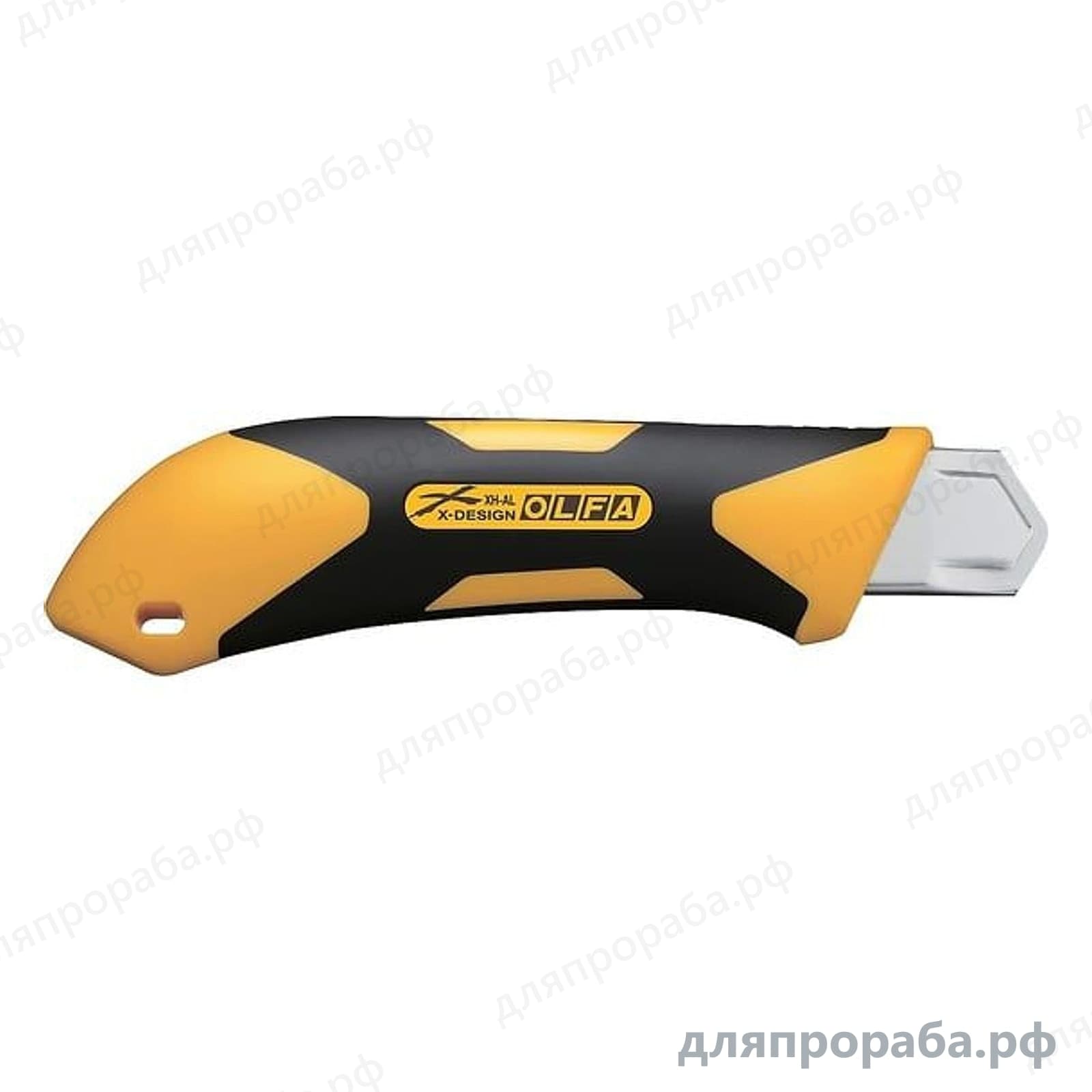 Нож Autolock выдвижное лезвие двухкомпонентный корпус 25 мм OLFA OL-XH-AL — фото 2