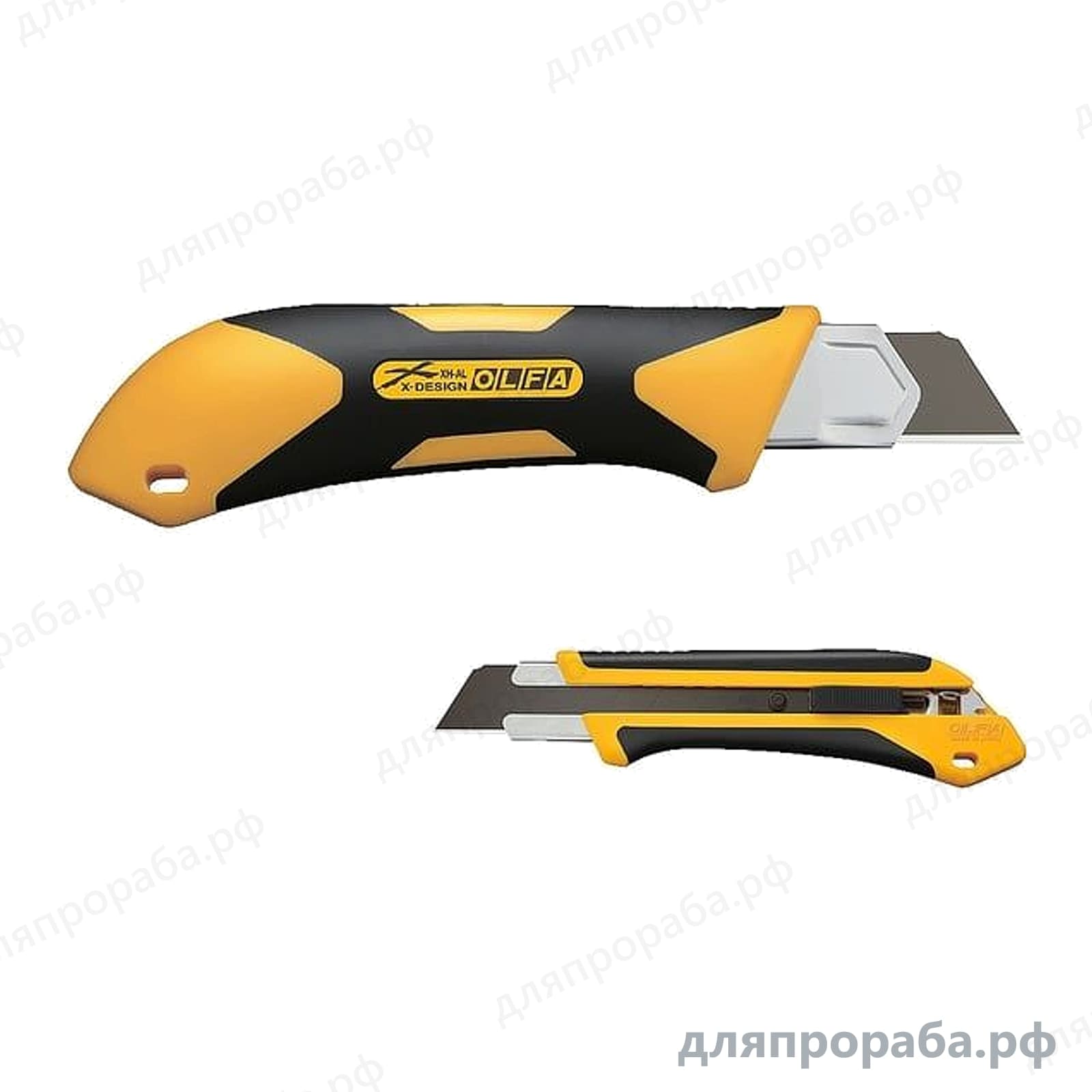 Нож Autolock выдвижное лезвие двухкомпонентный корпус 25 мм OLFA OL-XH-AL
