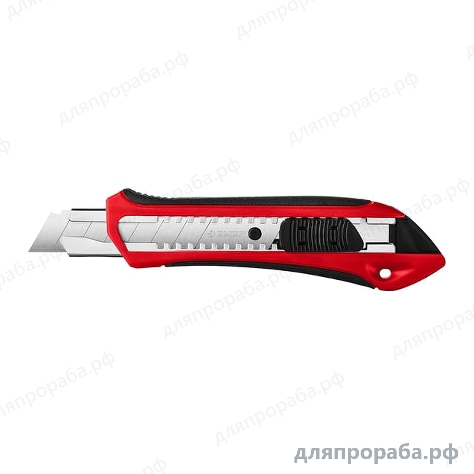 Нож с автостопом сегментное лезвие 18 мм ЗУБР М-18А 09157