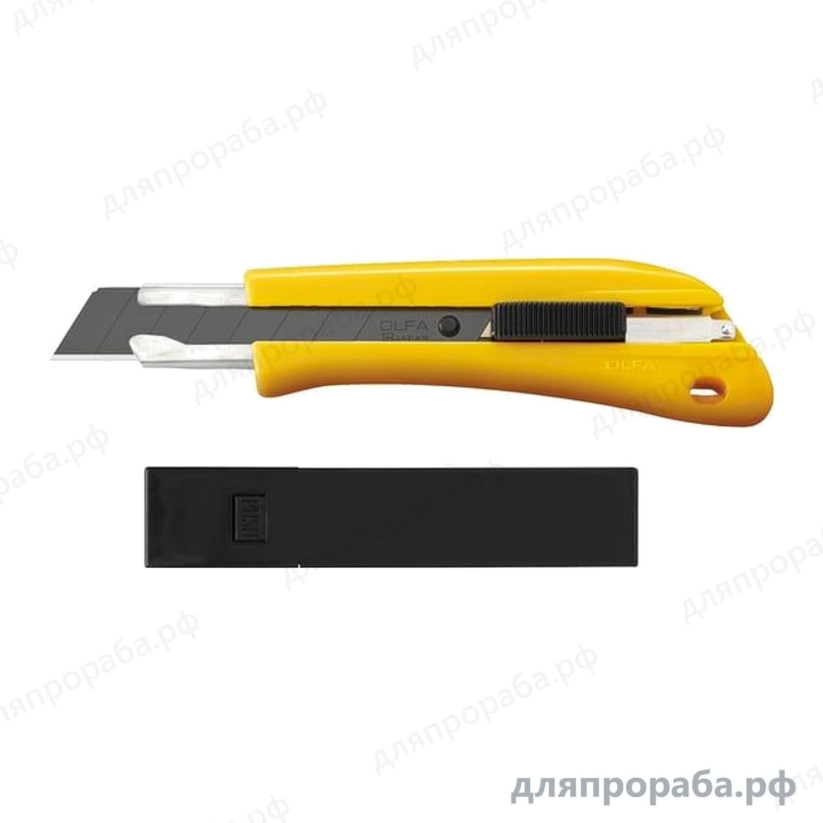 Нож выдвижное лезвие в комплекте лезвия 10 шт 18 мм OLFA OL-BN-AL/BB/10BB