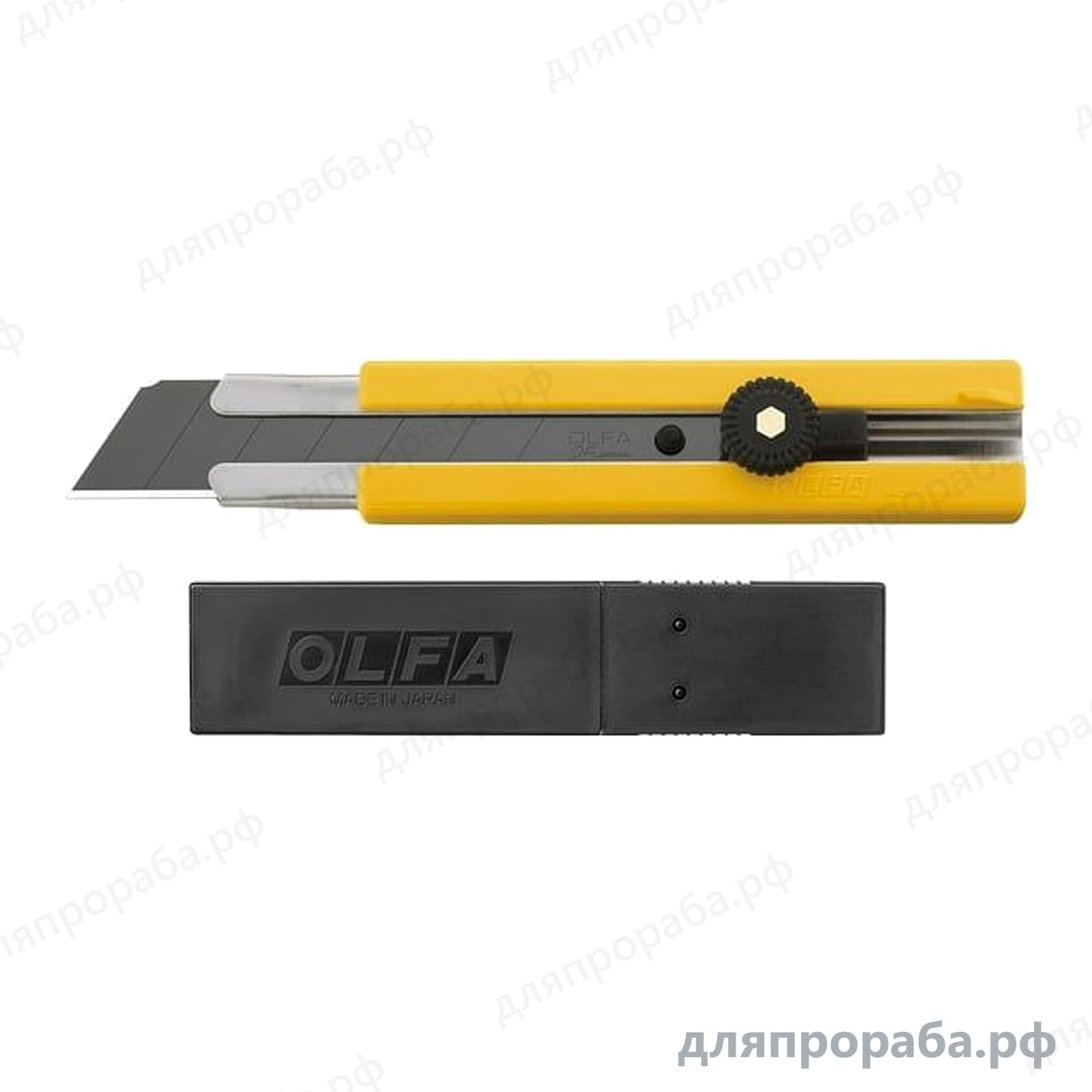 Нож выдвижное лезвие в комплекте лезвия 5 шт 25 мм OLFA OL-H-1BB/5BB