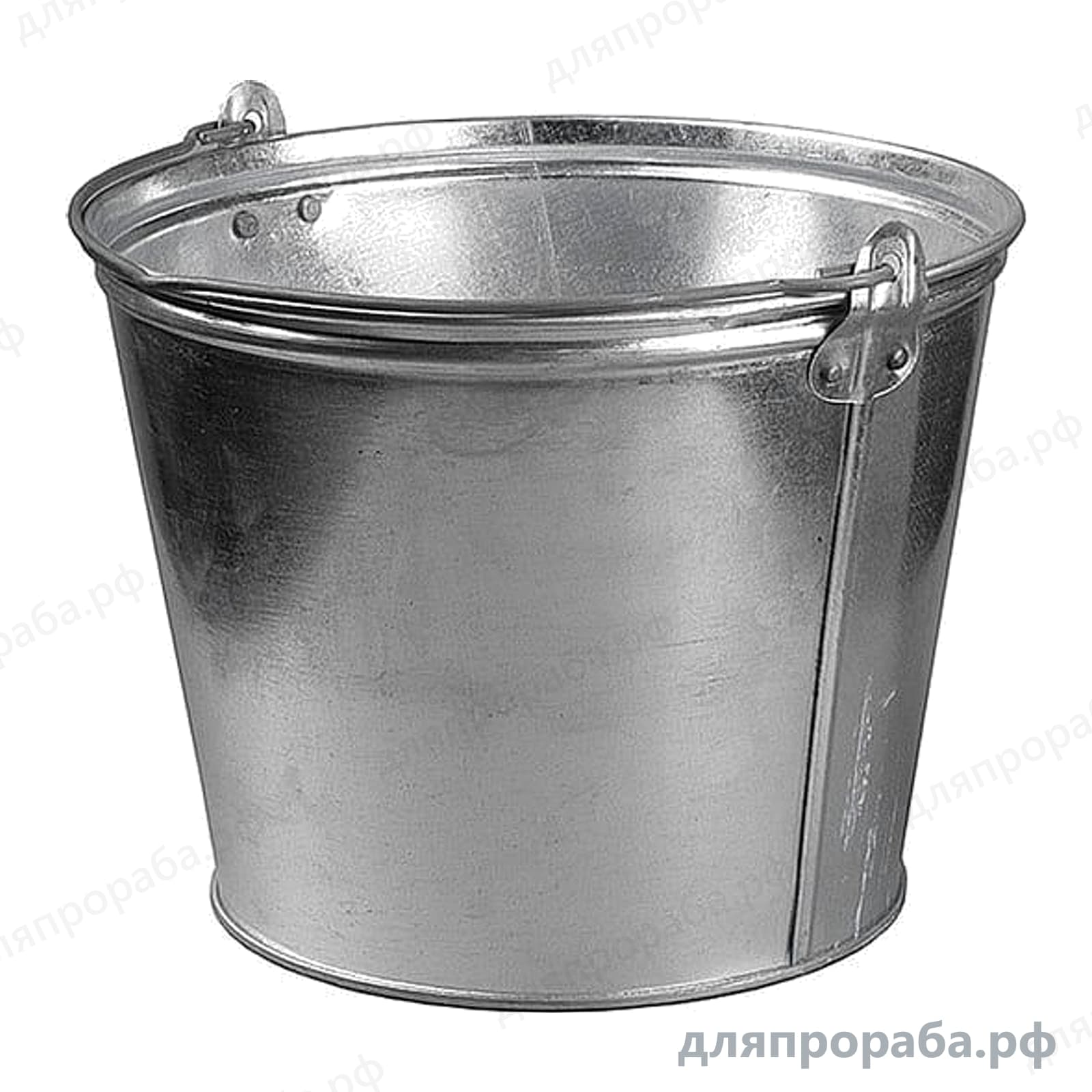 Оцинкованное ведро для непищевых продуктов 12 л 39300-12