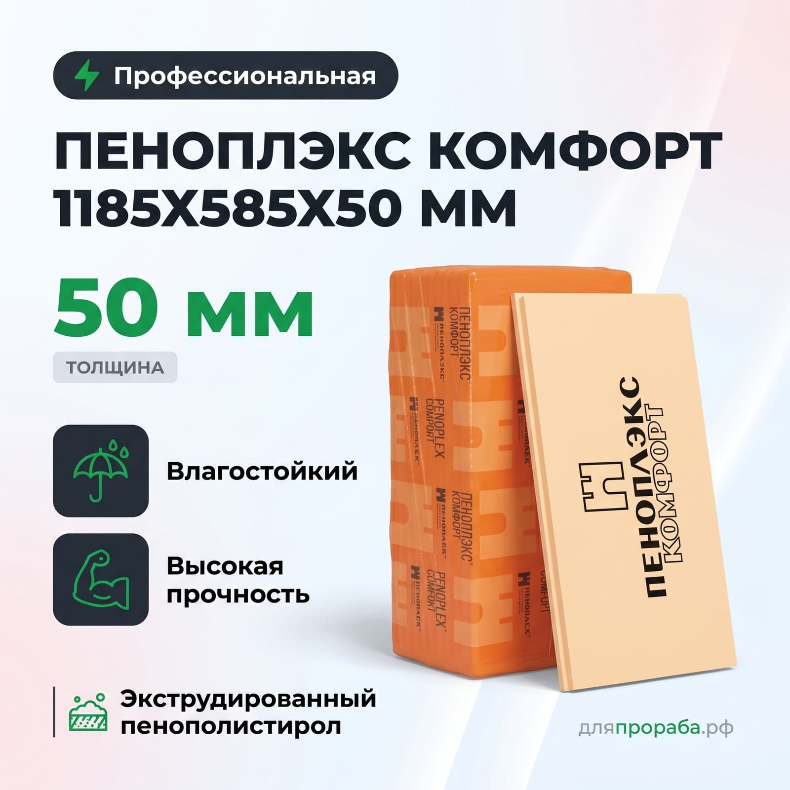 Пеноплэкс Комфорт 1185х585х50 мм