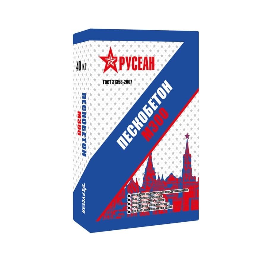 Пескобетон М-300 Русеан 40 кг