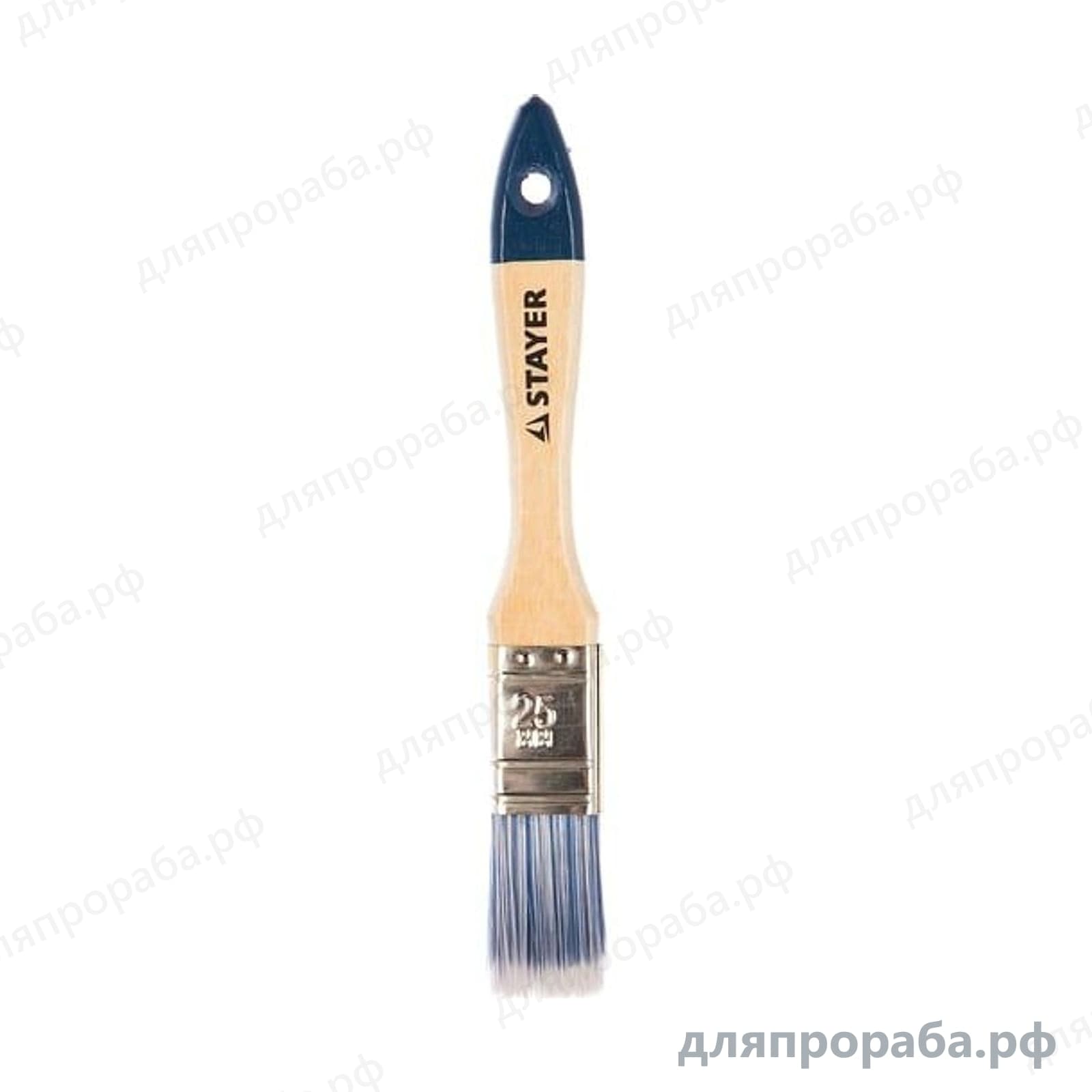 Плоская кисть STAYER AQUA-STANDARD искусственная щетина 25 мм 01032-025 — фото 2