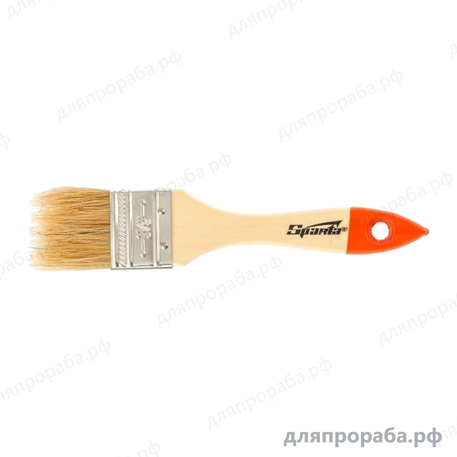 Плоская кисть Slimline 1.5 SPARTA натуральная щетина деревянная ручка 824255
