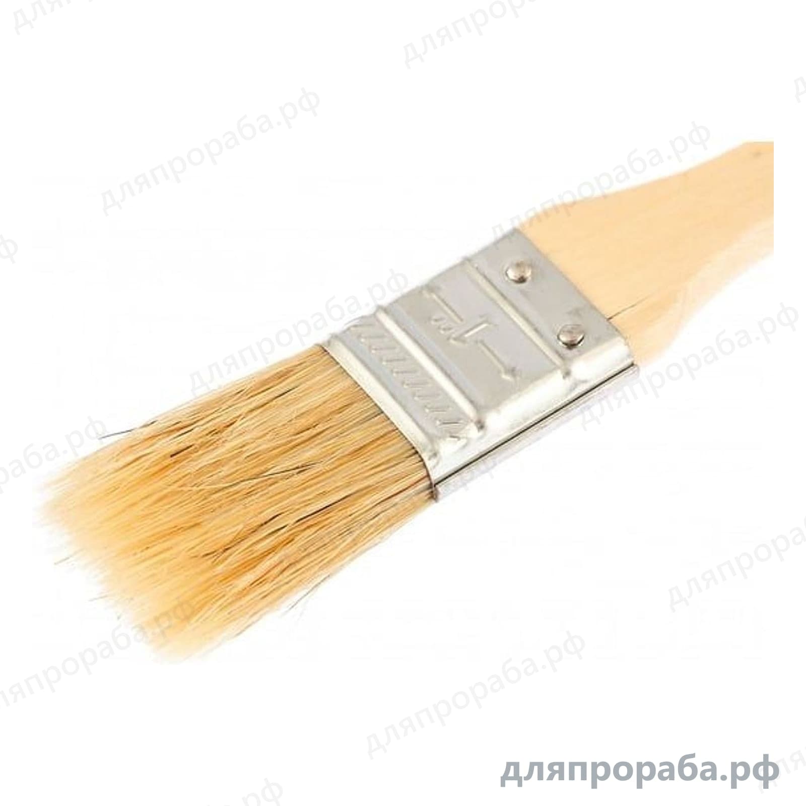 Плоская кисть Slimline 1 SPARTA натуральная щетина деревянная ручка 824205 — фото 2