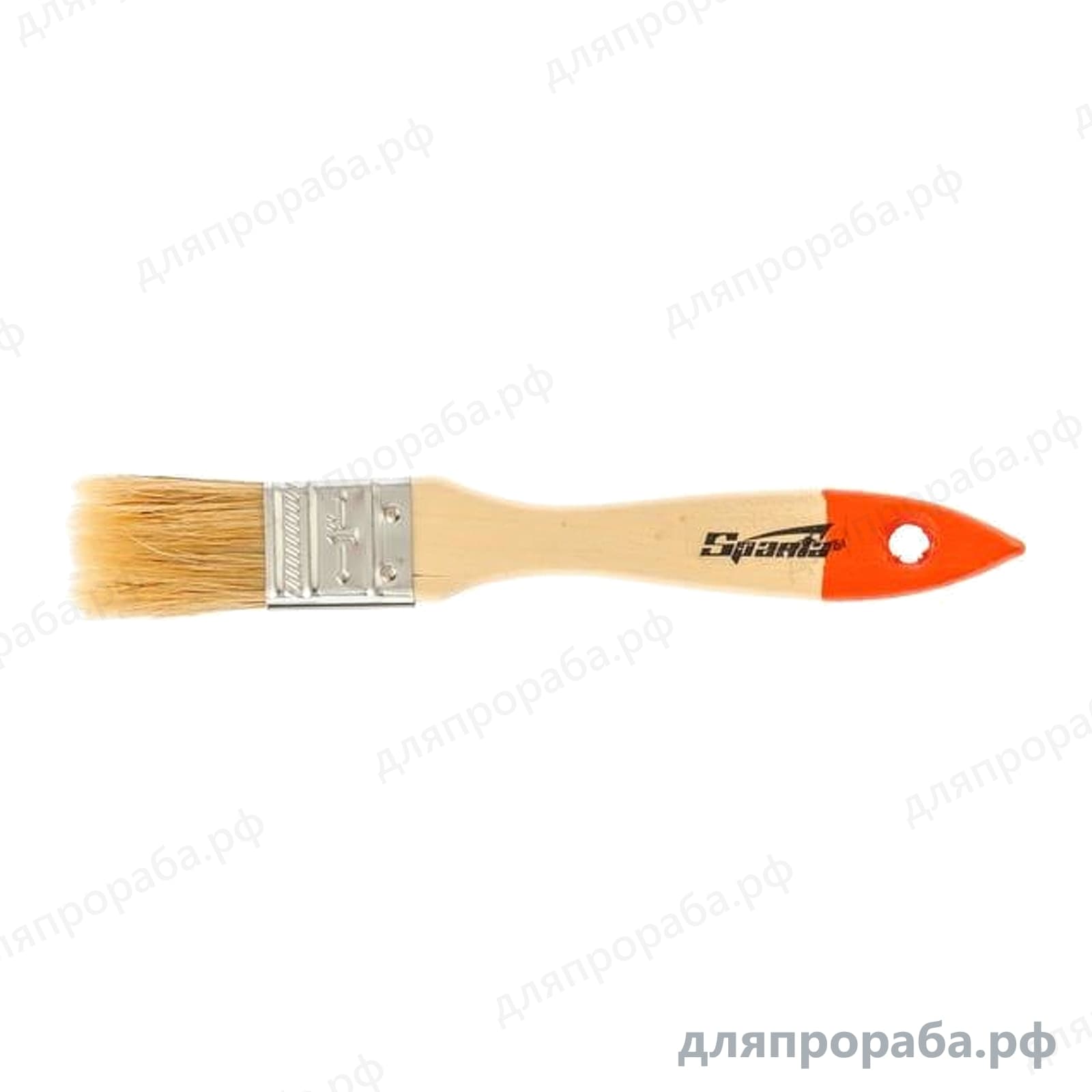 Плоская кисть Slimline 1 SPARTA натуральная щетина деревянная ручка 824205