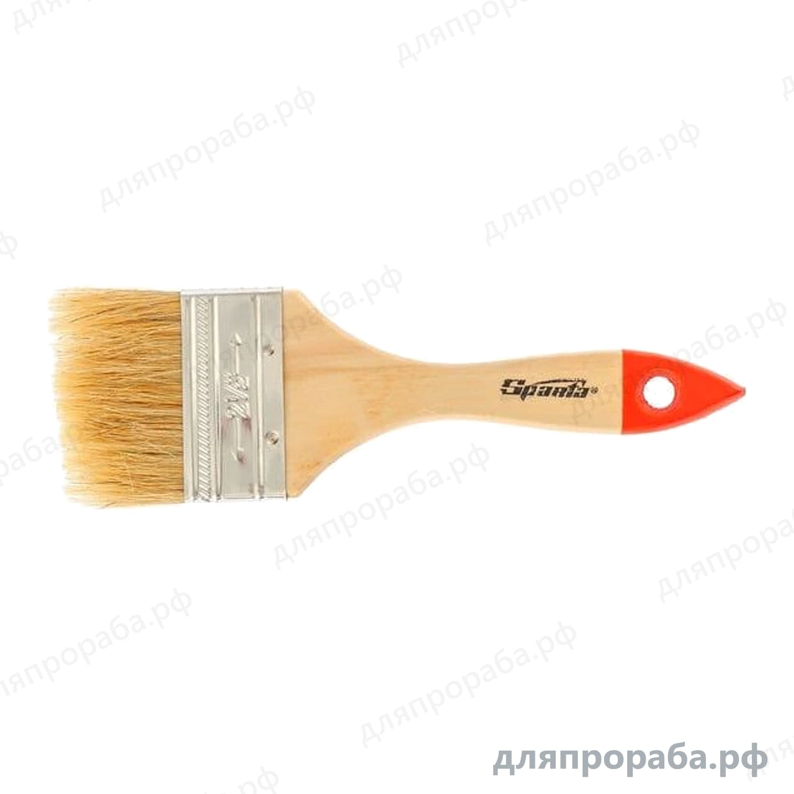 Плоская кисть Slimline 2.5 SPARTA натуральная щетина деревянная ручка 824355