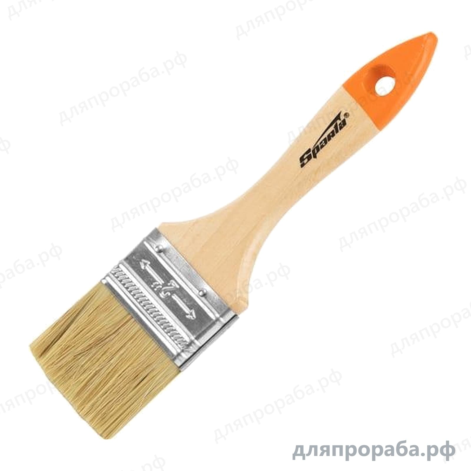 Плоская кисть Slimline 2 SPARTA натуральная щетина деревянная ручка 824305