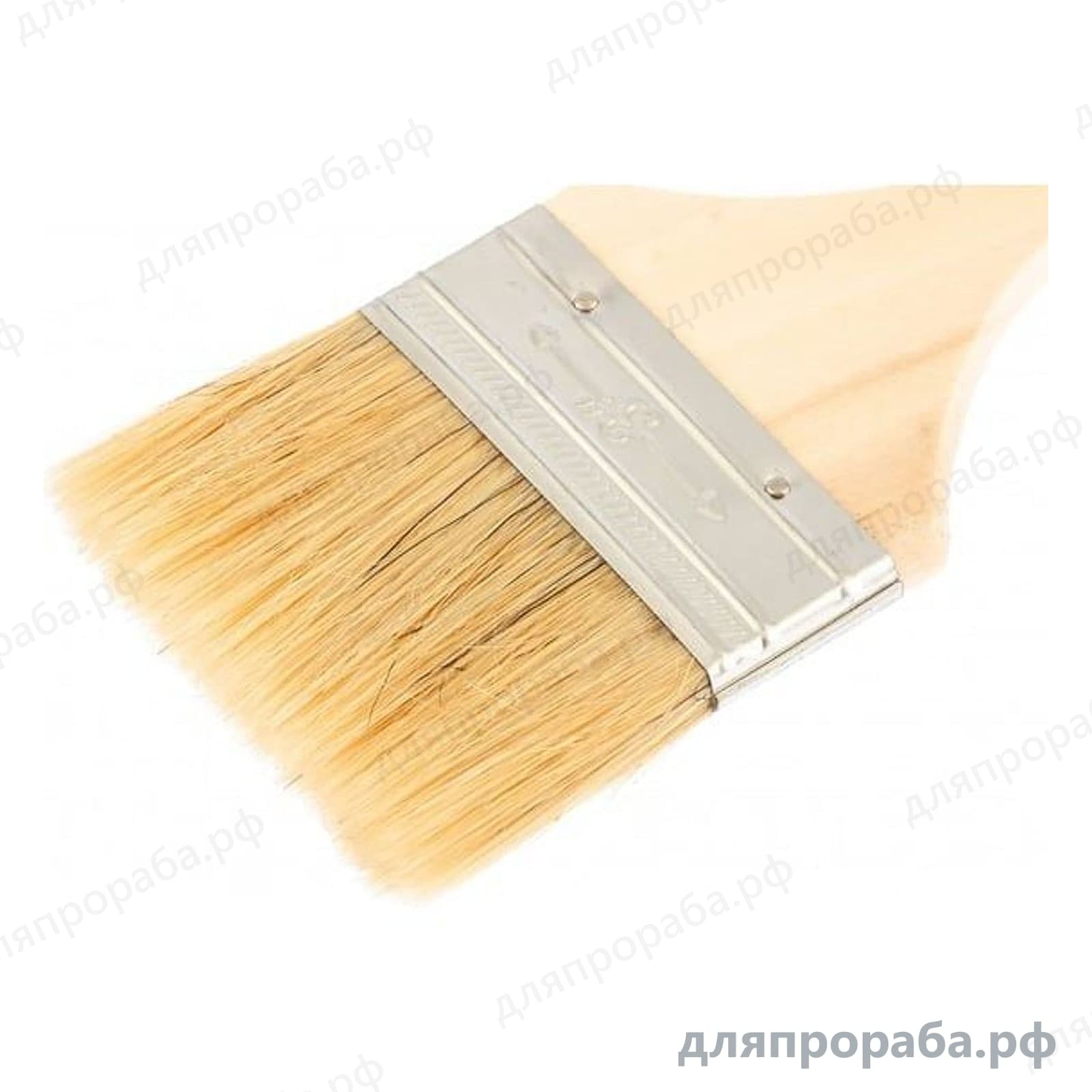 Плоская кисть Slimline 3 SPARTA натуральная щетина деревянная ручка 824405 — фото 2