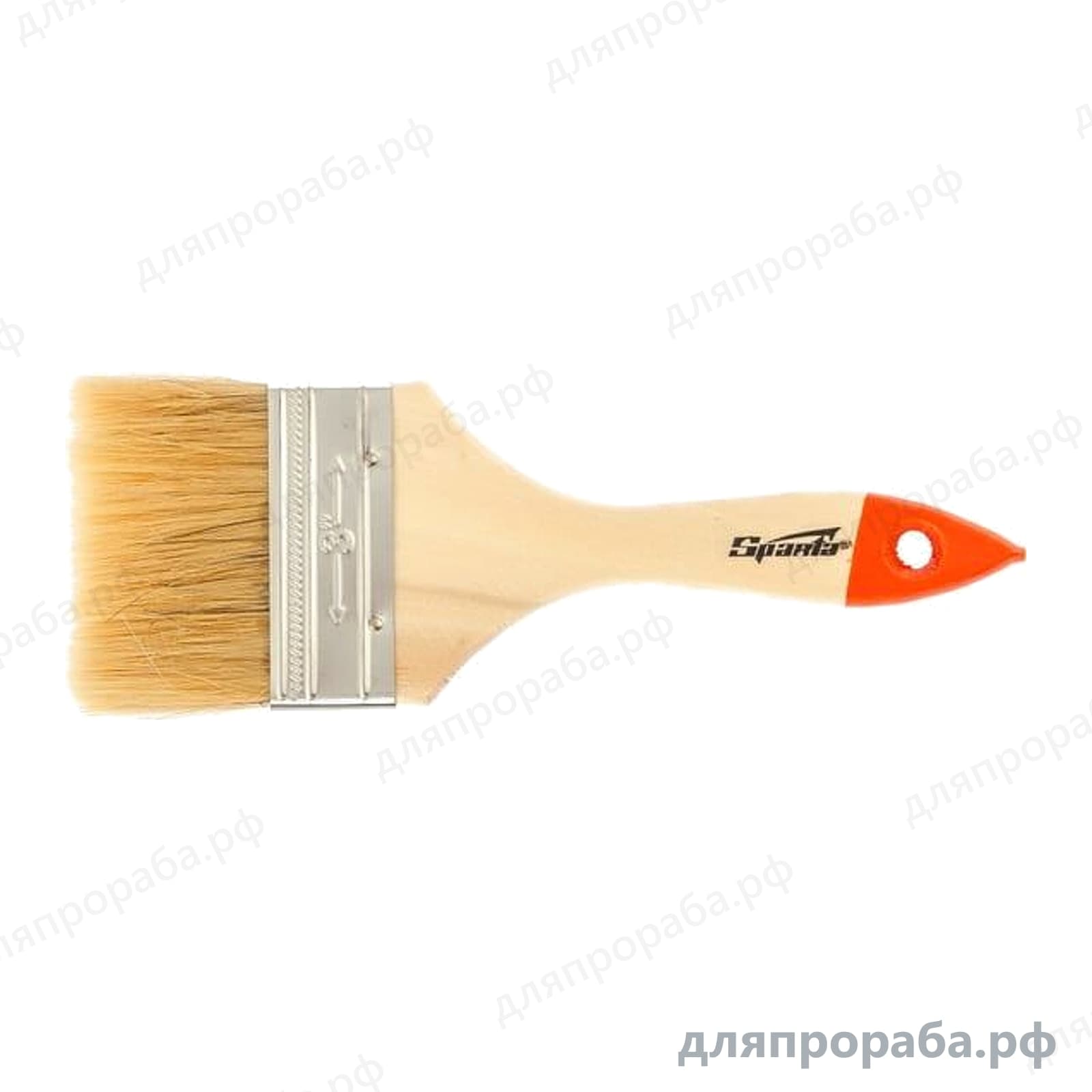 Плоская кисть Slimline 3 SPARTA натуральная щетина деревянная ручка 824405