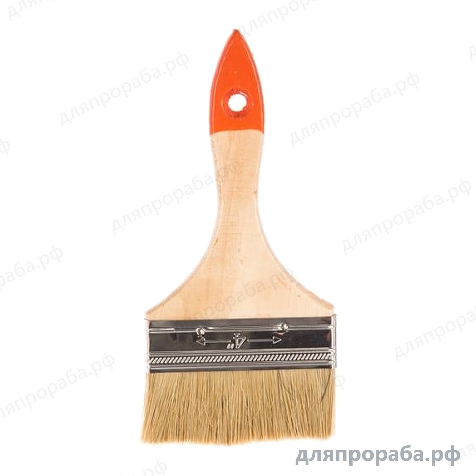 Плоская кисть Slimline 4 SPARTA натуральная щетина деревянная ручка 824455