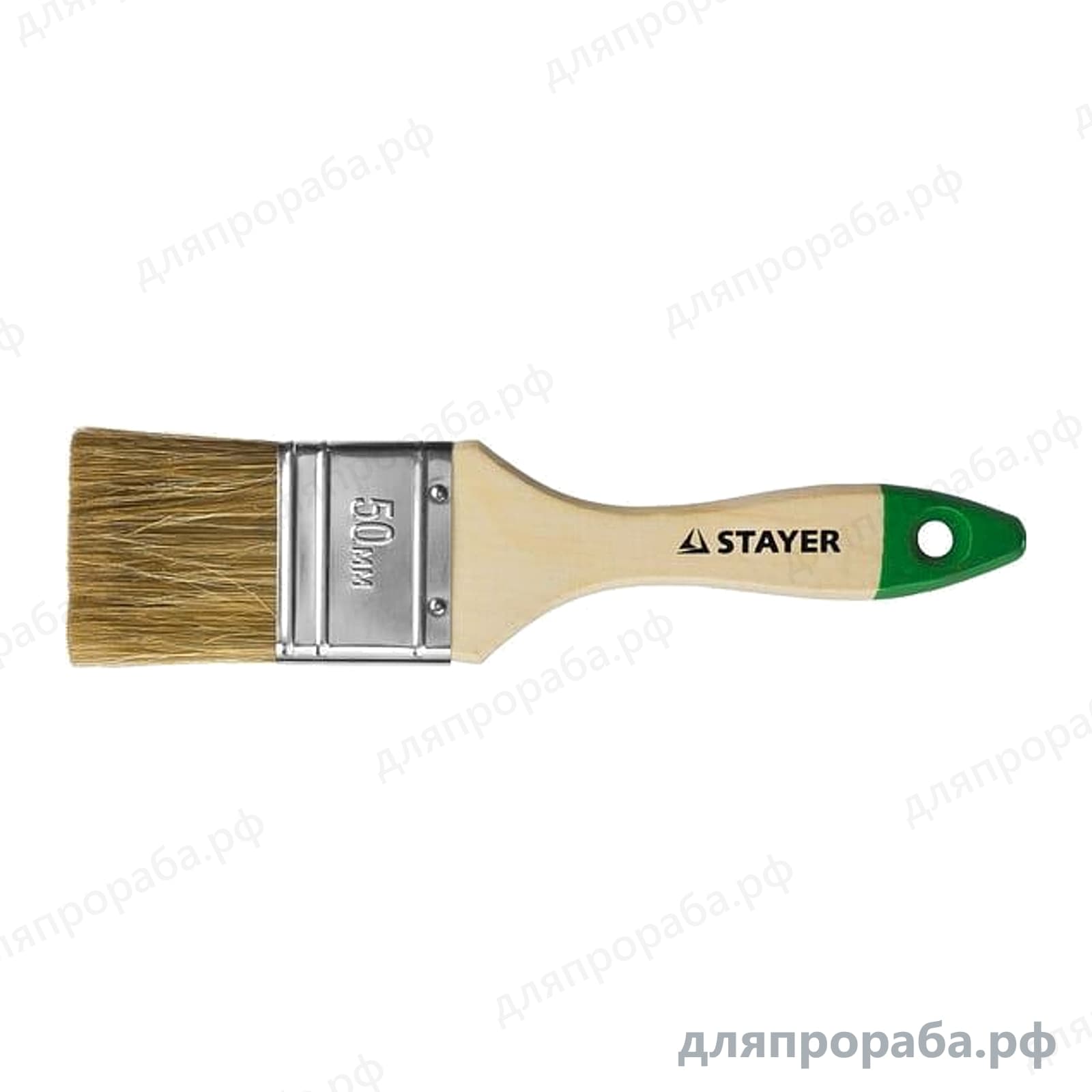 Плоская кисть STAYER LASUR смешанная щетина 50 мм 01031-50
