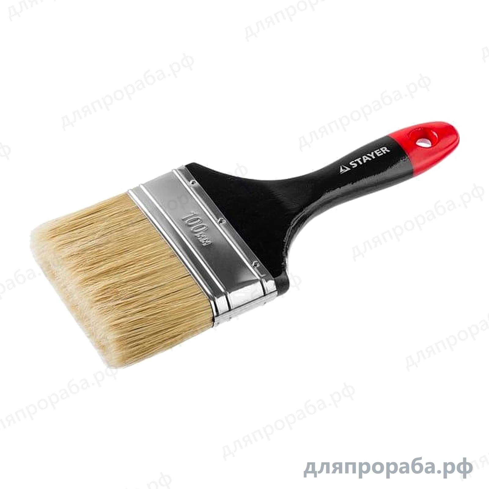 Плоская кисть STAYER Professional Universal натуральная щетина 100 мм 0104-100