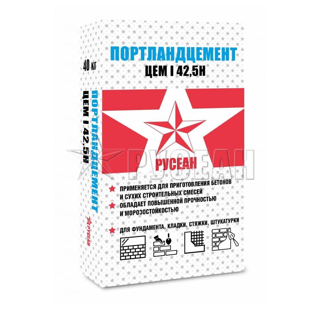 Портландцемент Русеан М-500 40 кг