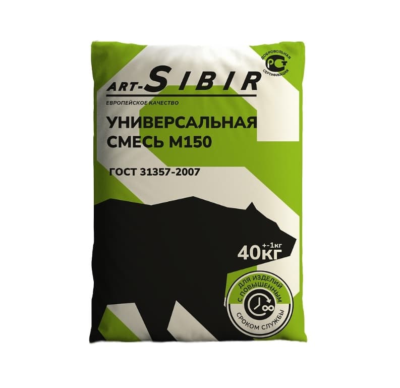 Штукатурная смесь М-150 Art-Sibir 40 кг
