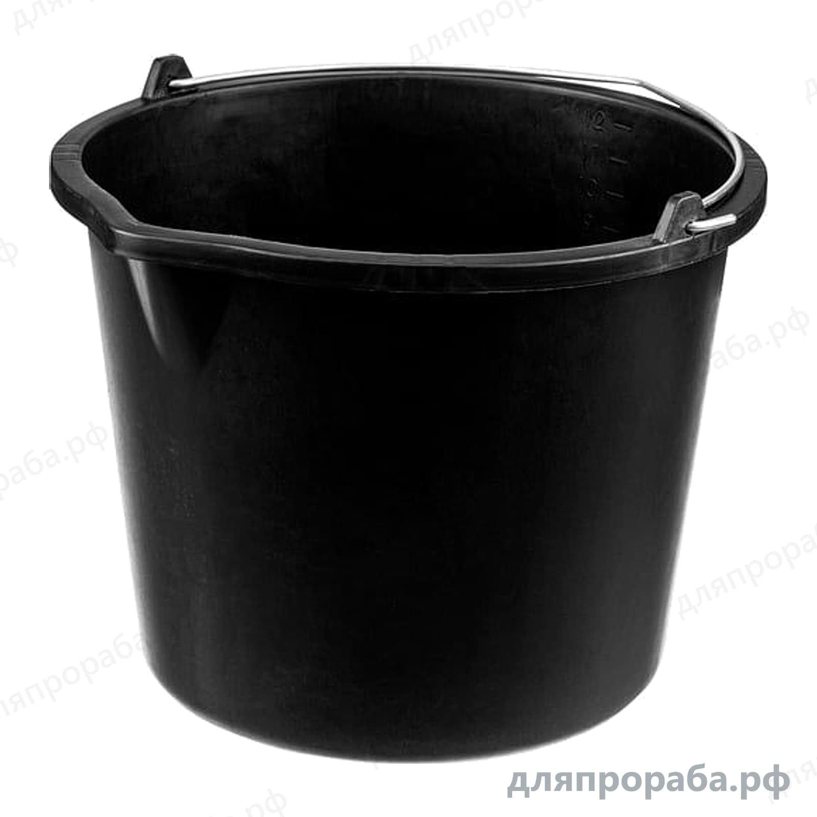 Строительное пластмассовое ведро 12 л СИБРТЕХ 81434