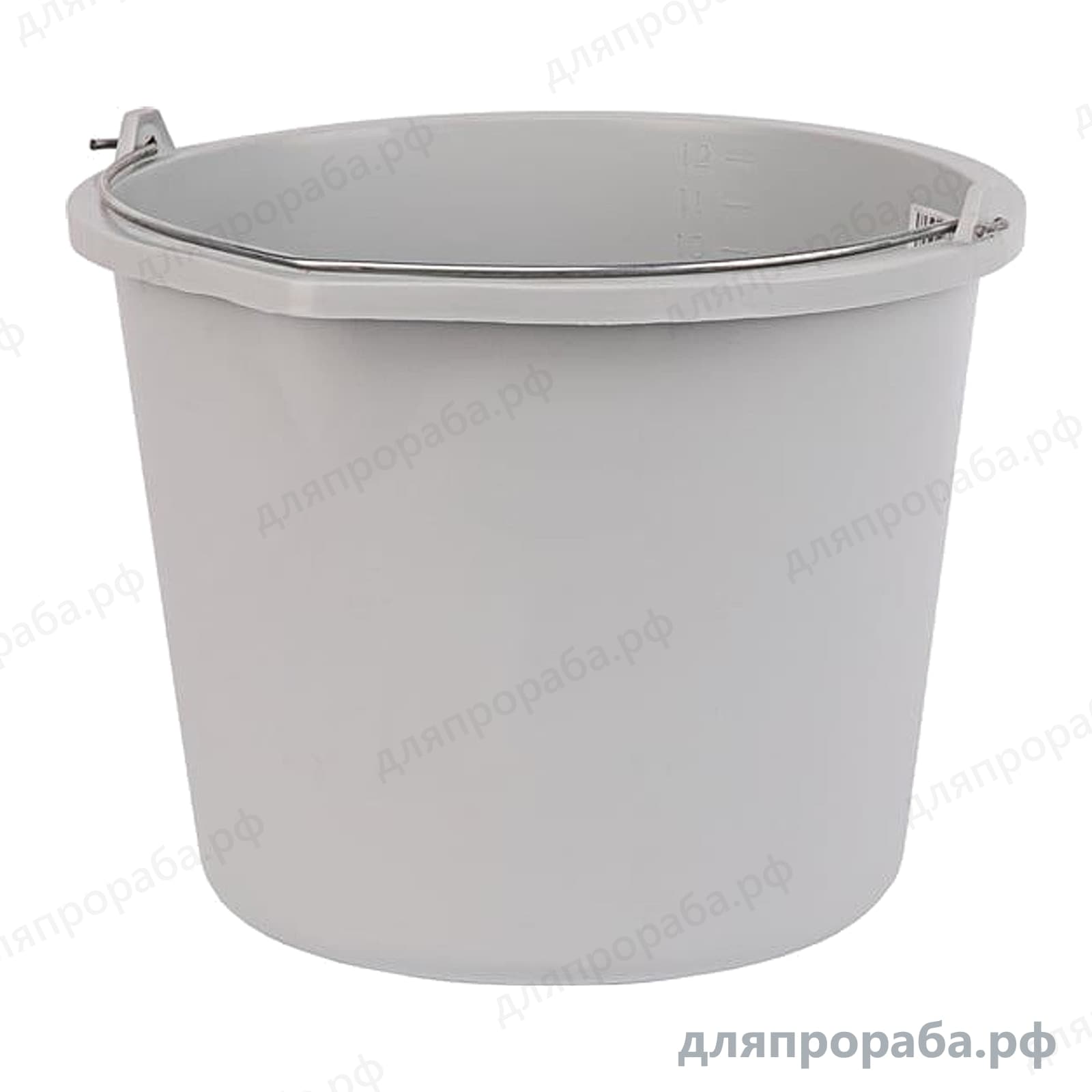 Строительное усиленное пластмассовое ведро 12 л MATRIX 81409