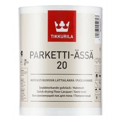 Тиккурила Паркетти-Ясся 20 п/матовый 1л Лак паркетный