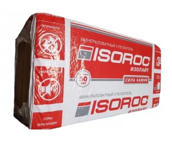 Утеплитель Isoroc Изолайт 1000x600x100 мм