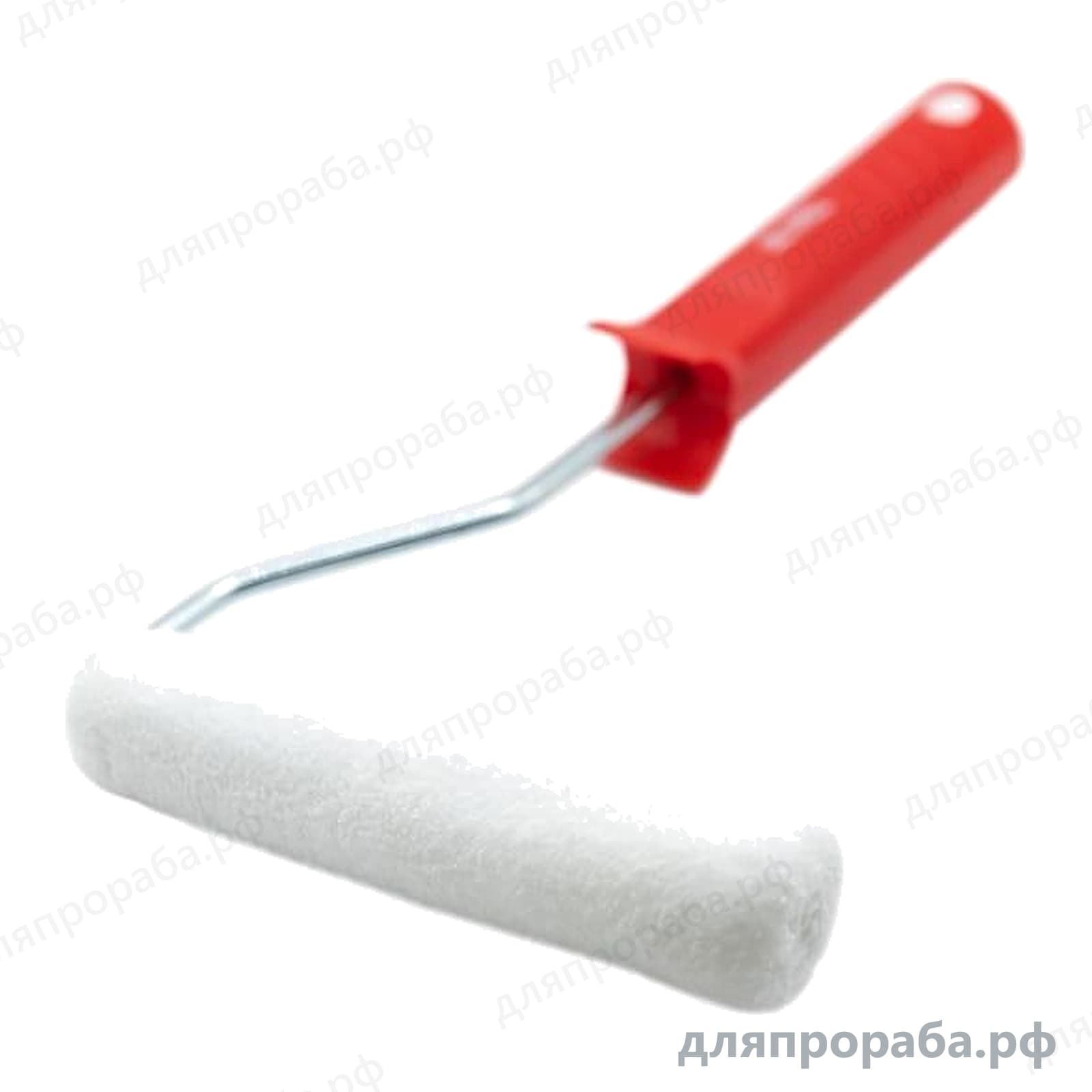 Мини-валик белый микрофибра премиум ворс 9 мм 150 мм DeltaRoll RH19150